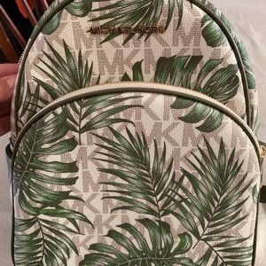 Michael Kors Abbey Tropical Palms Backpack